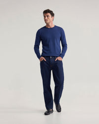 Cotton Cashmere Crew Neck Knit MENS KNITWEAR