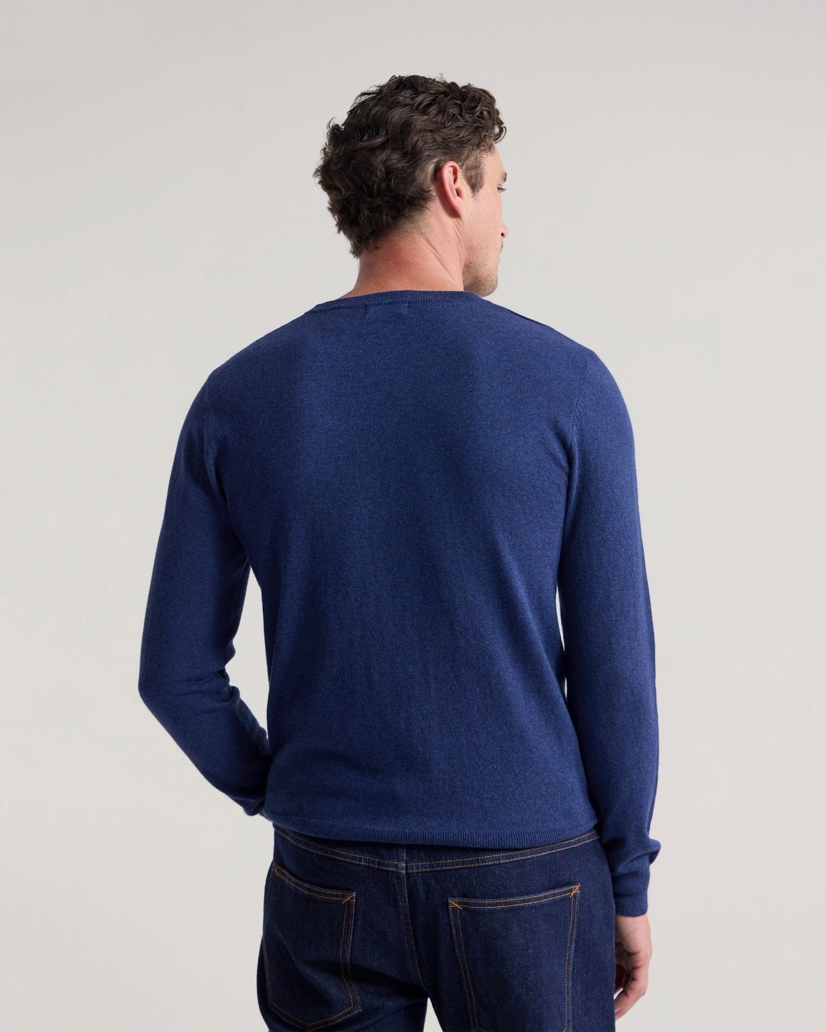 Cotton Cashmere Crew Neck Knit MENS KNITWEAR