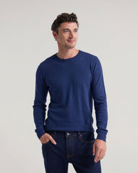 Cotton Cashmere Crew Neck Knit MENS KNITWEAR