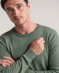 Cotton Cashmere Crew Neck Knit