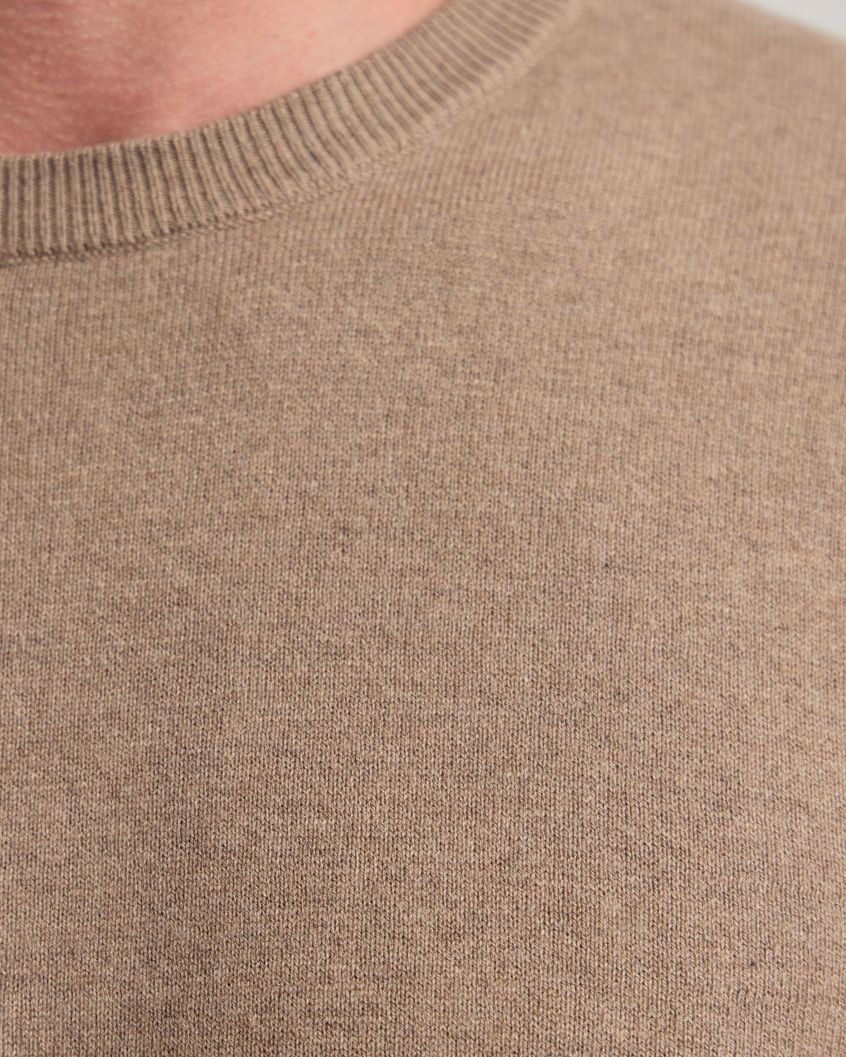 Cotton Cashmere Crew Neck Knit MENS KNITWEAR