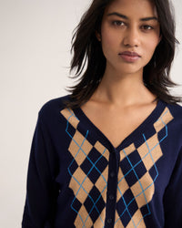 Pixie Argyle Cardigan WOMENS KNITWEAR