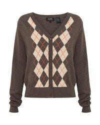 Pixie Argyle Cardigan WOMENS KNITWEAR