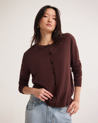 Saga Side Button Cardigan WOMENS KNITWEAR