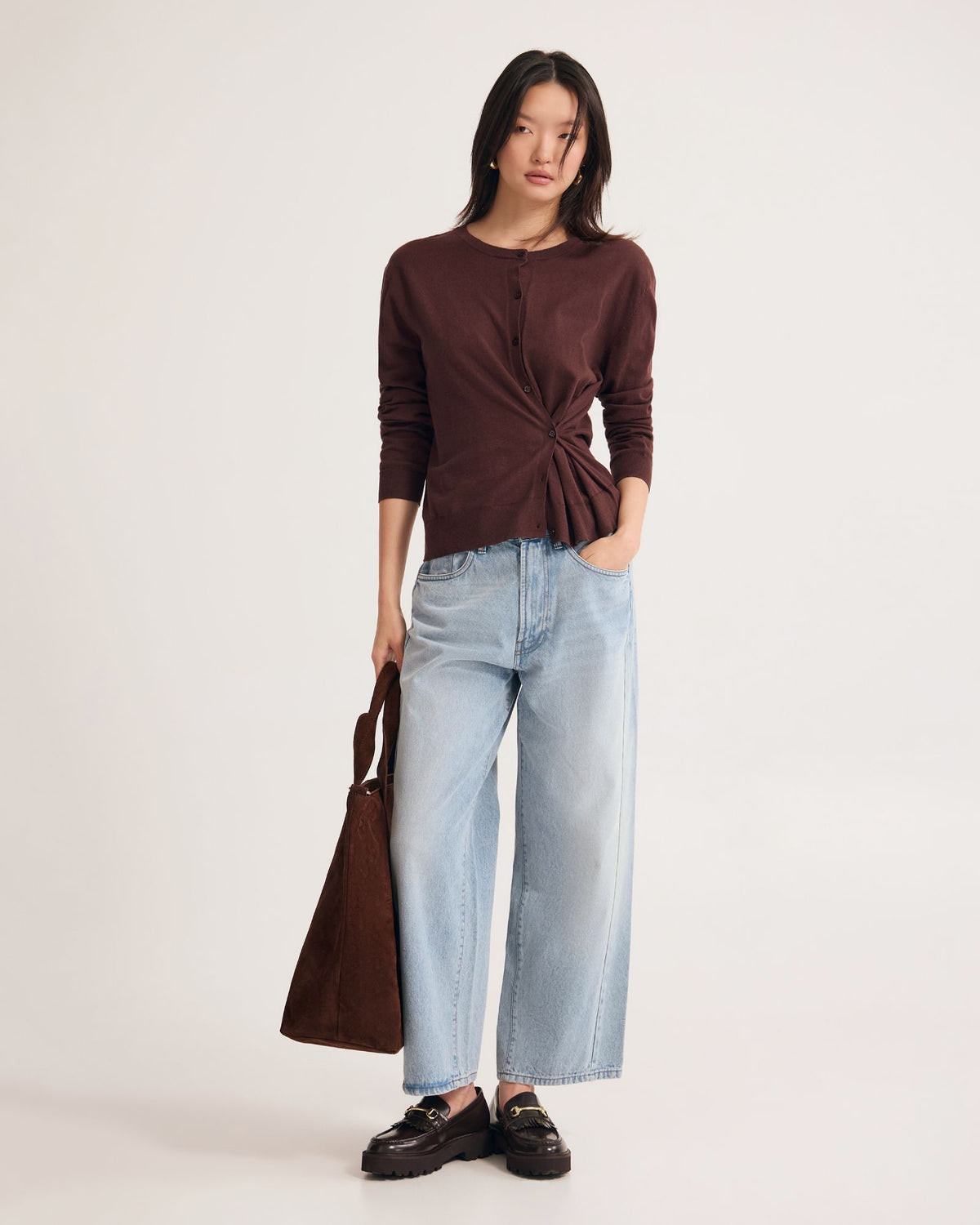 Saga Side Button Cardigan WOMENS KNITWEAR