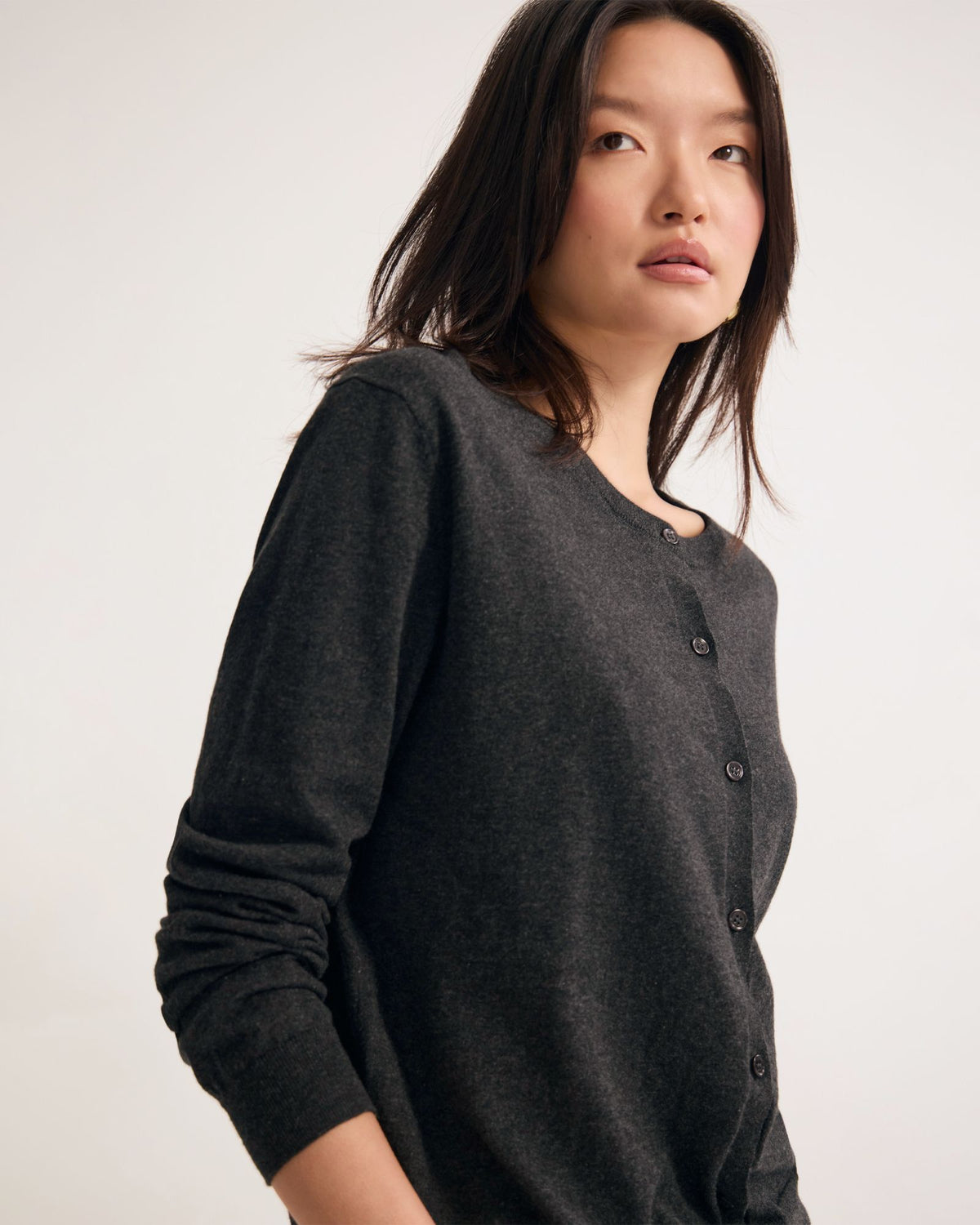 Saga Side Button Cardigan WOMENS KNITWEAR