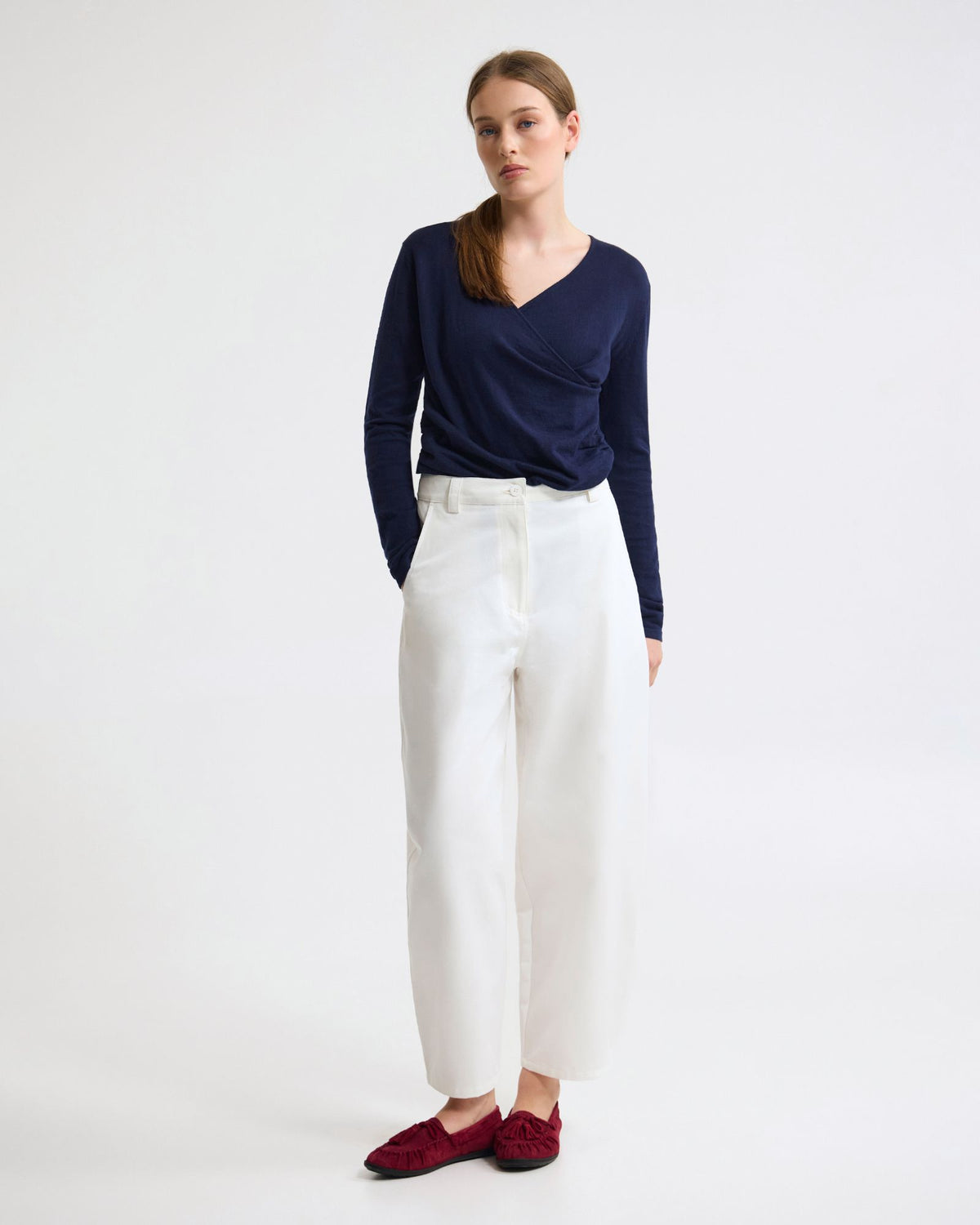 Daria Wrap Front Knitted Top WOMENS DRESSES