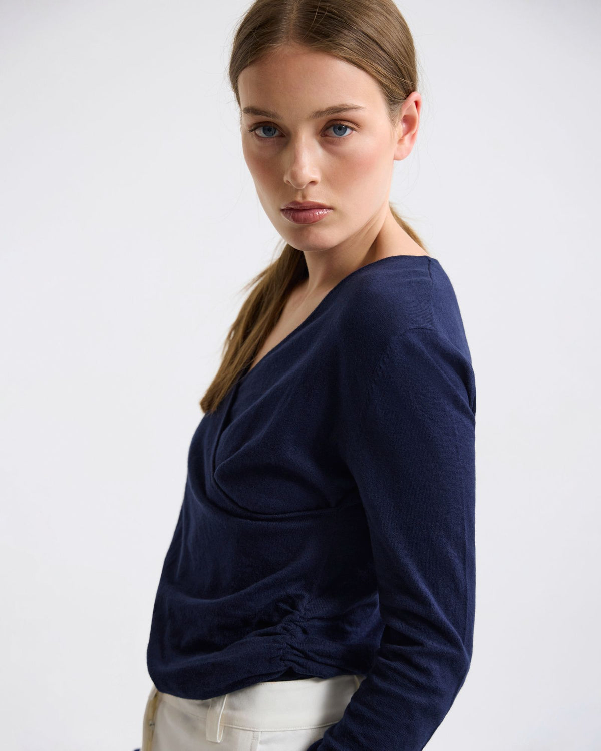 Daria Wrap Front Knitted Top WOMENS DRESSES