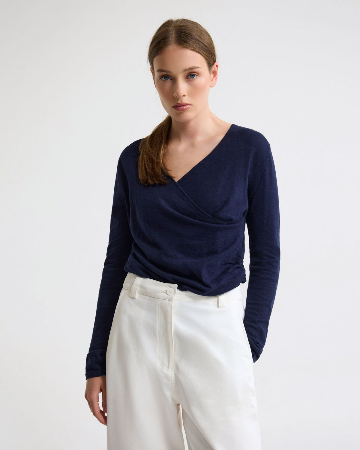 Daria Wrap Front Knitted Top WOMENS DRESSES