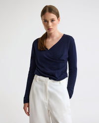 Daria Wrap Front Knitted Top WOMENS DRESSES