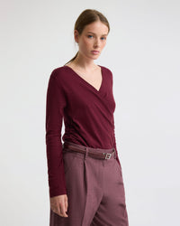 Daria Wrap Front Knitted Top WOMENS DRESSES