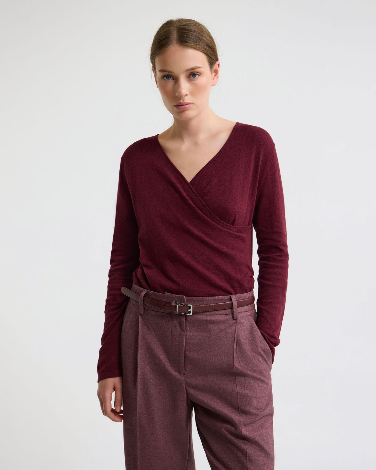 Daria Wrap Front Knitted Top WOMENS DRESSES