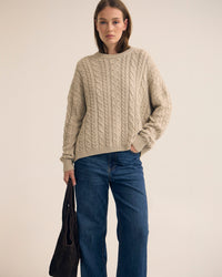 Evie Cable Knit Crew Neck