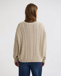 Evie Cable Knit Crew Neck WOMENS KNITWEAR