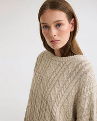 Evie Cable Knit Crew Neck WOMENS KNITWEAR