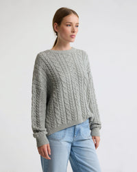 Evie Cable Knit Crew Neck WOMENS KNITWEAR