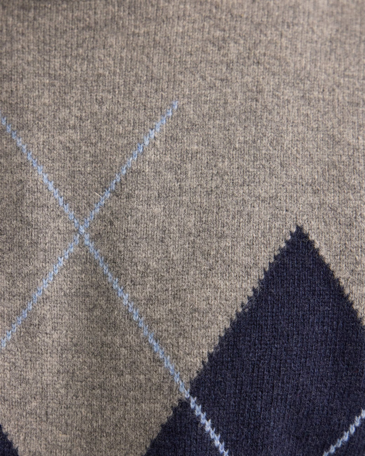Anton Wool Argyle Crew Neck MENS KNITWEAR