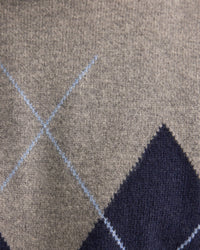 Anton Wool Argyle Crew Neck MENS KNITWEAR