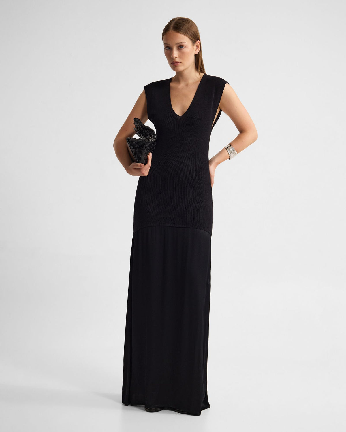 Sydney Knit Dress With Woven Skirt WOMENS DRESSES