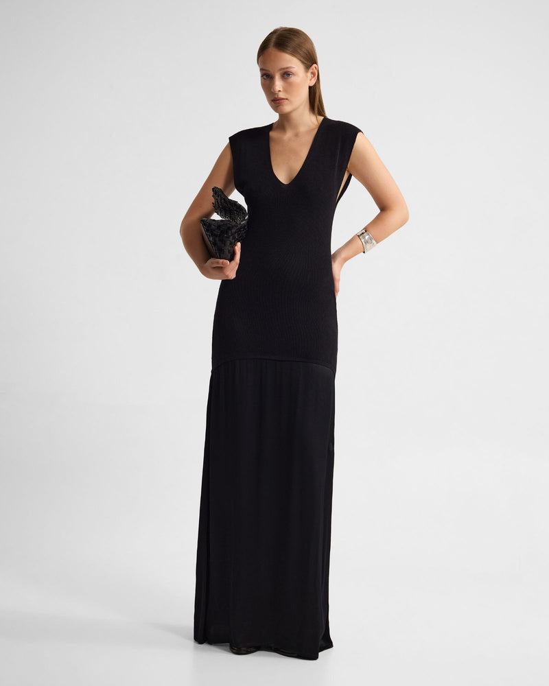 Sydney Knit Dress With Woven Skirt WOMENS DRESSES