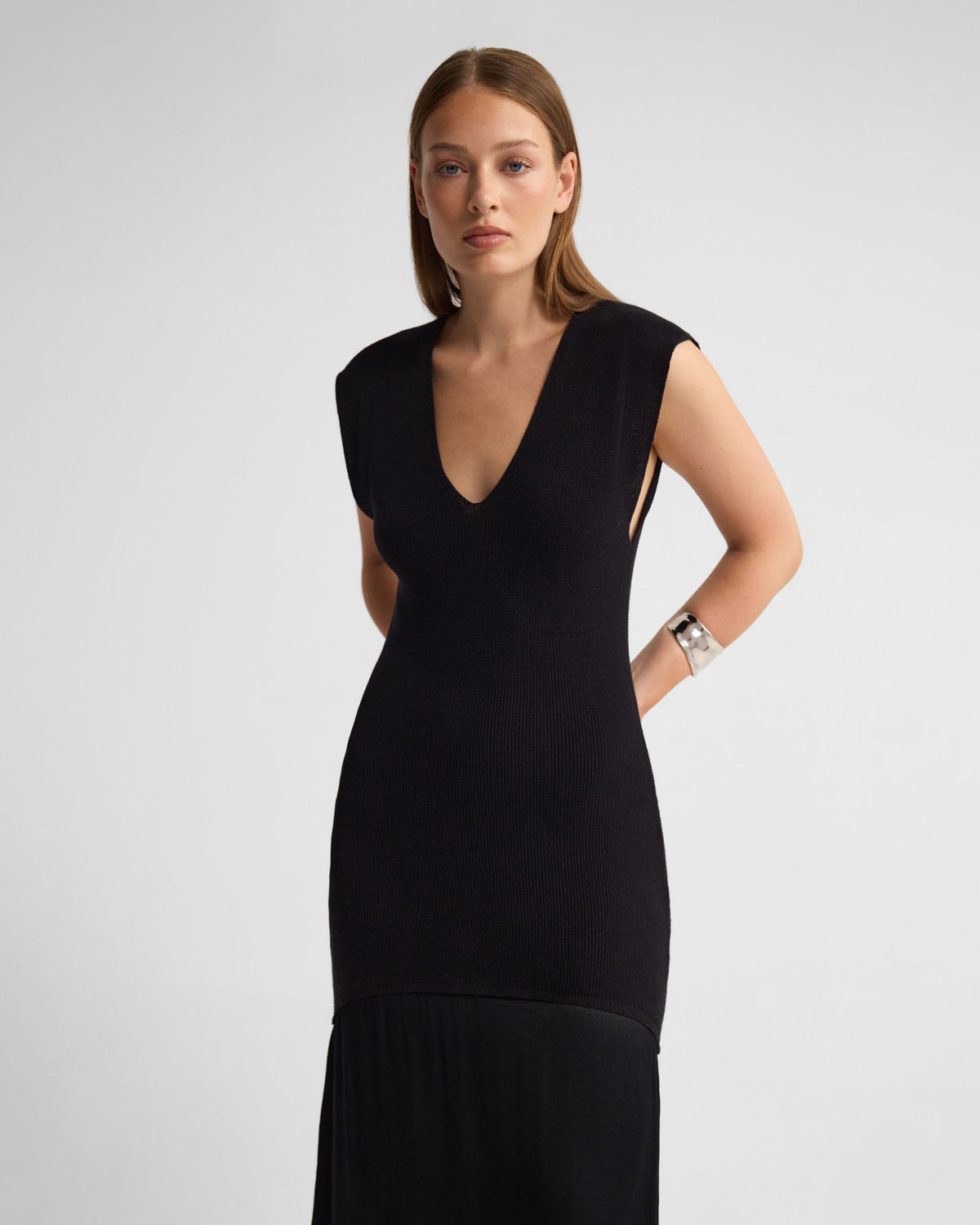 Sydney Knit Dress With Woven Skirt WOMENS DRESSES