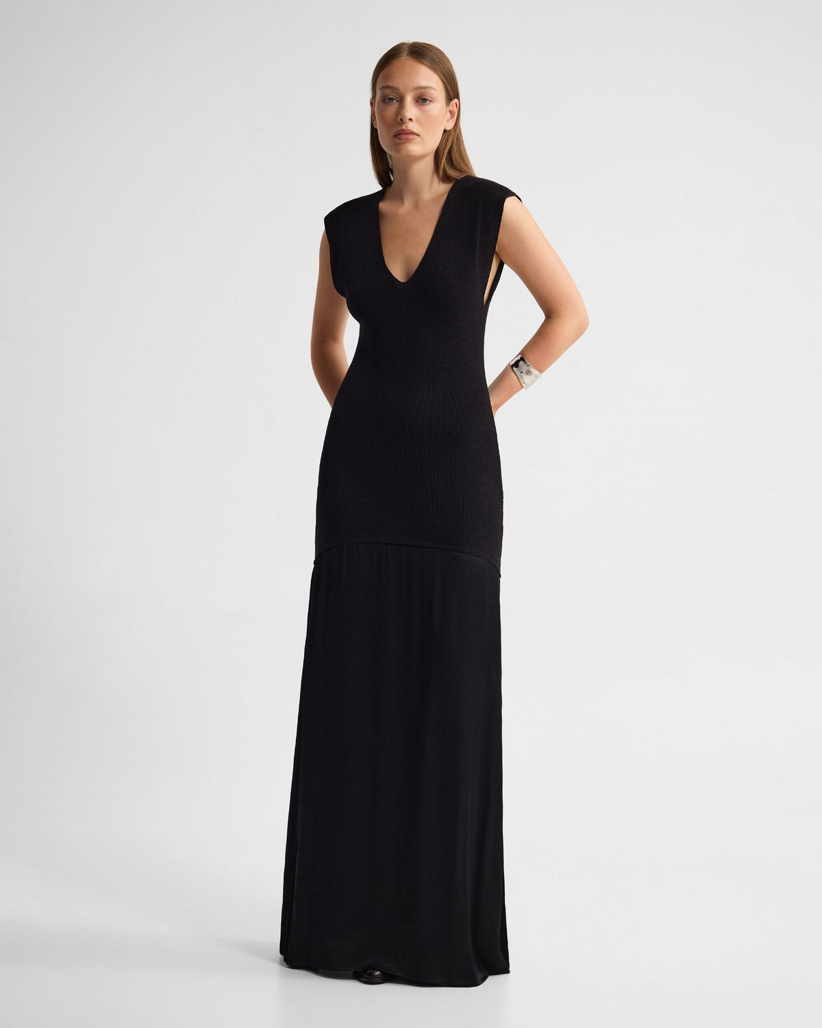 Sydney Knit Dress With Woven Skirt WOMENS DRESSES