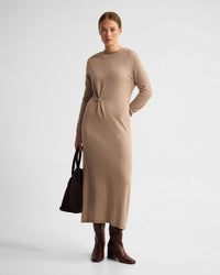 Adelaide Knitted Dress With Brooch WOMENS DRESSES