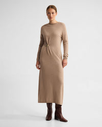 Adelaide Knitted Dress With Brooch WOMENS DRESSES