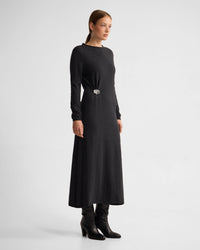 Adelaide Knitted Dress With Brooch WOMENS DRESSES