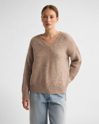Bridgette Alpaca Blend V-Neck WOMENS KNITWEAR