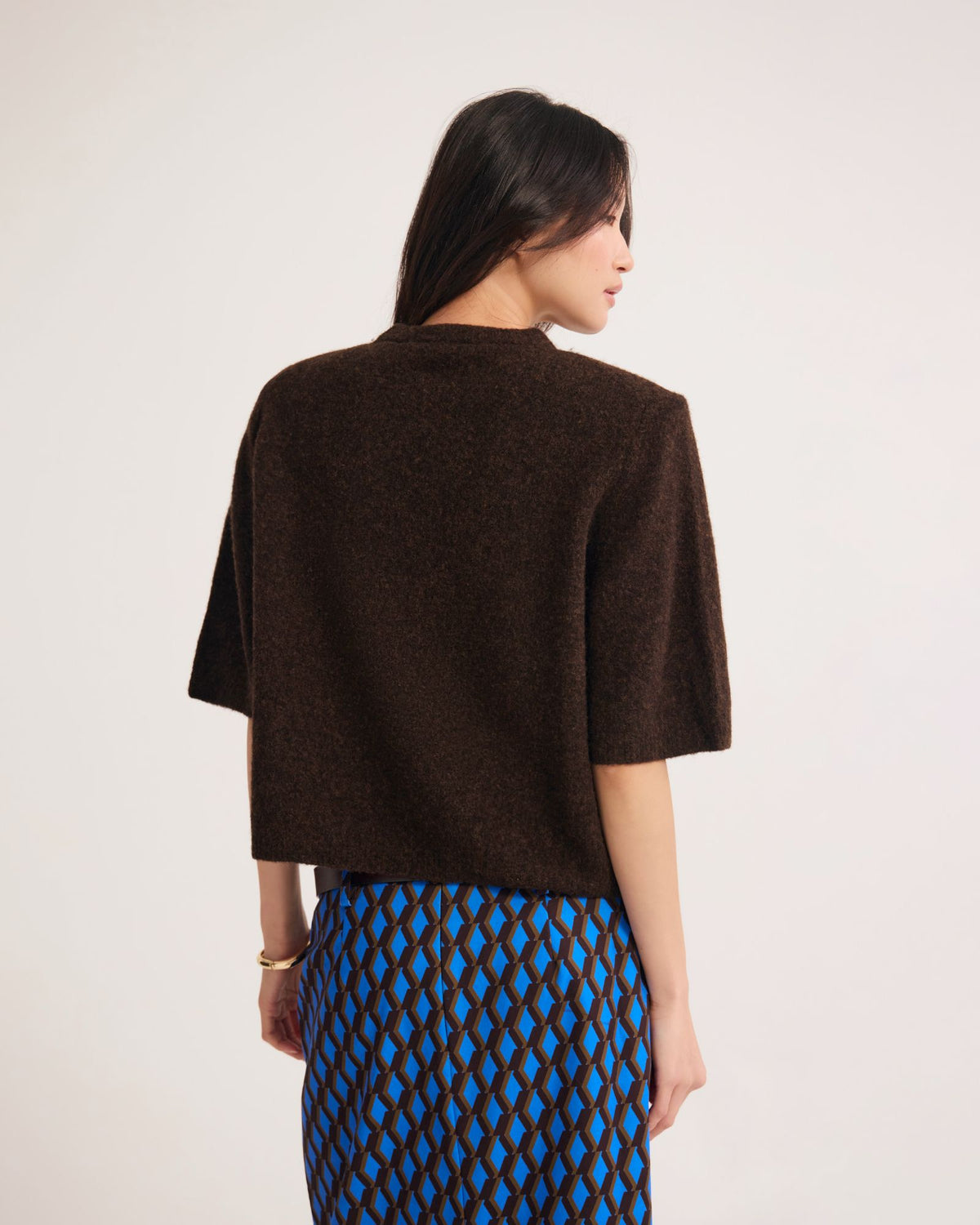 Leeta Wool Knitted T Shirt WOMENS KNITWEAR