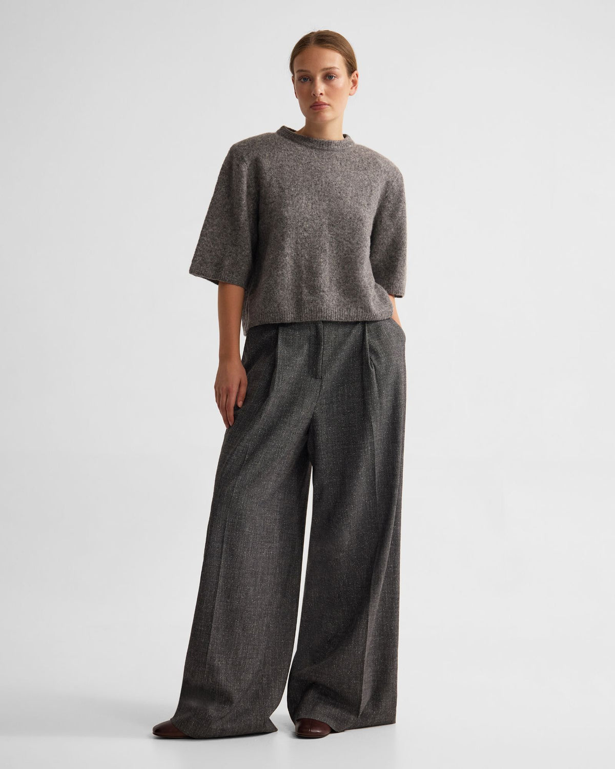 Leeta Wool Knitted T Shirt WOMENS KNITWEAR
