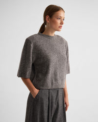Leeta Wool Knitted T Shirt WOMENS KNITWEAR