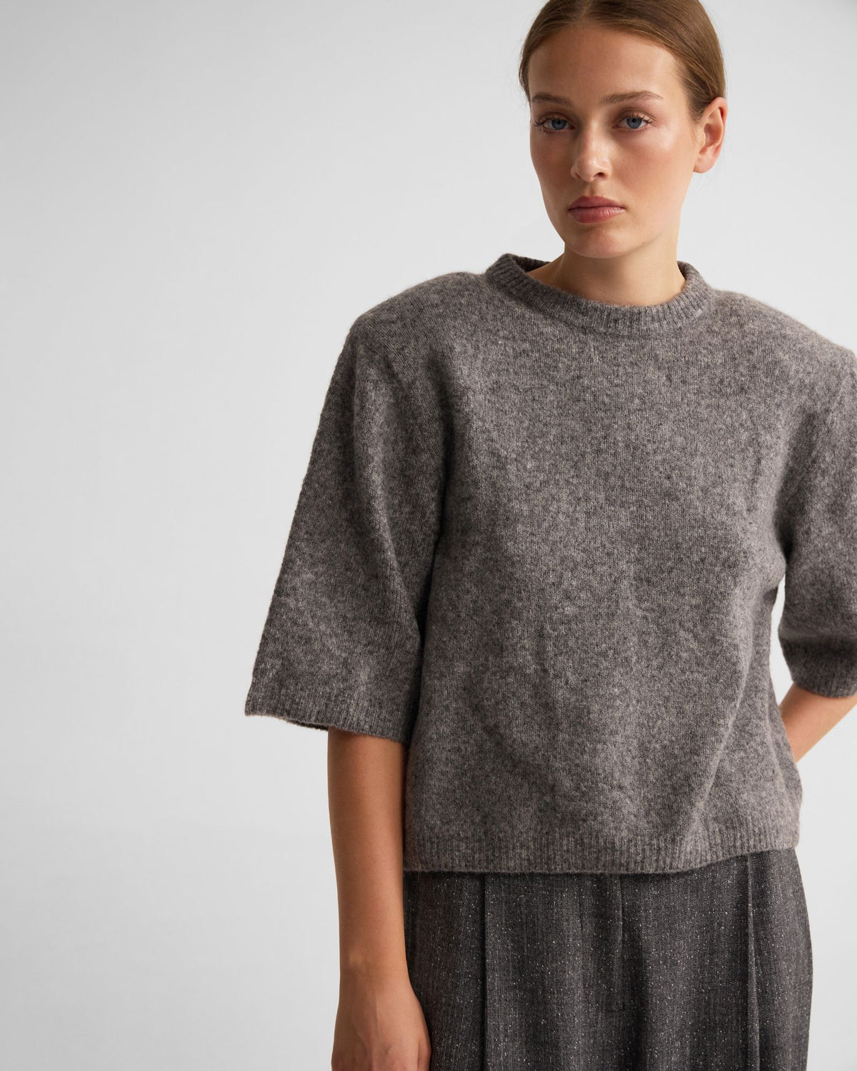 Leeta Wool Knitted T Shirt WOMENS KNITWEAR