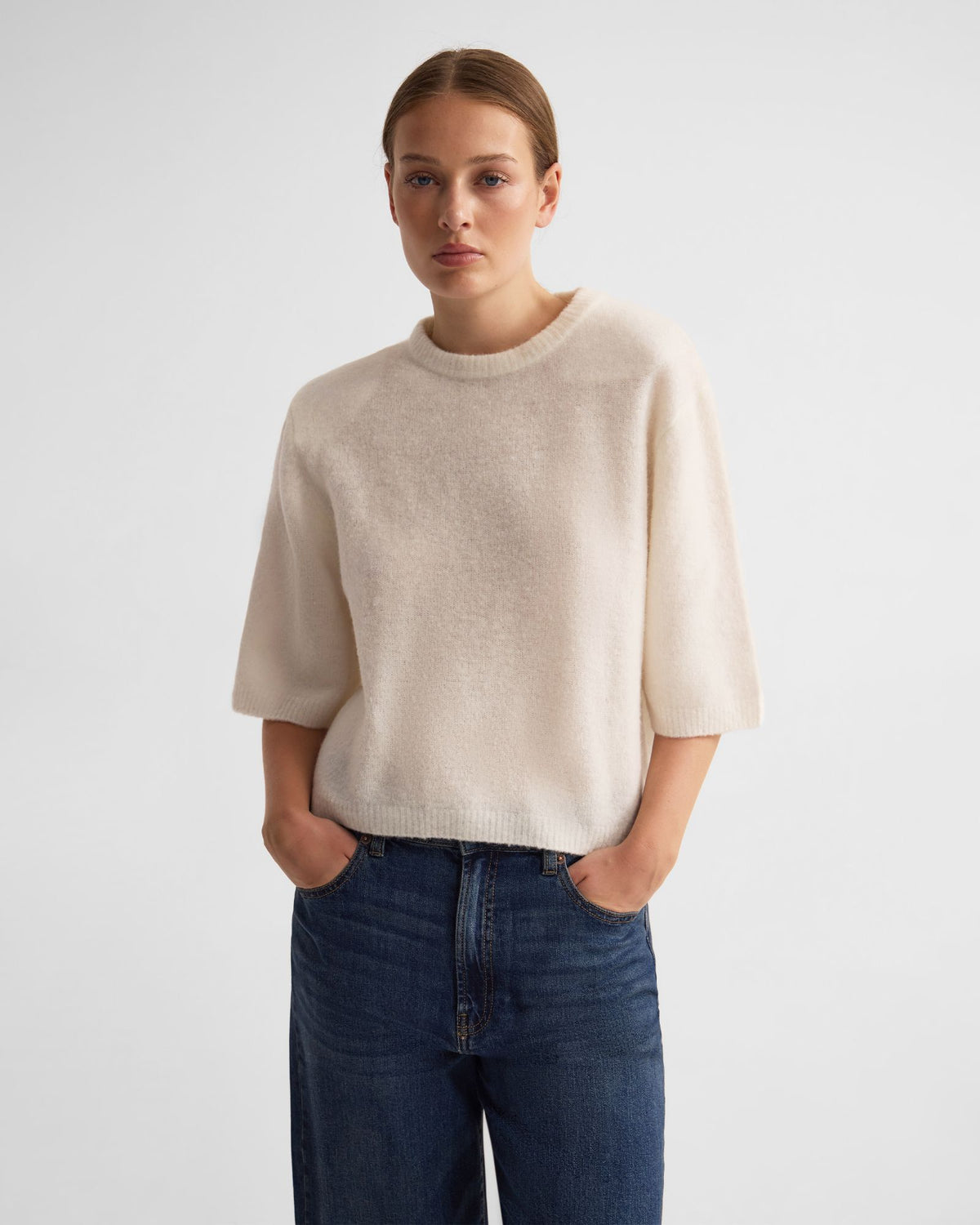 Leeta Wool Knitted T Shirt WOMENS KNITWEAR