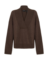 Camille V-Neck Wool Blend Knit WOMENS KNITWEAR