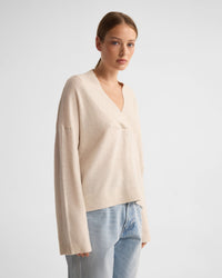 Camille V-Neck Wool Blend Knit WOMENS KNITWEAR
