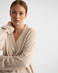 Camille V-Neck Wool Blend Knit WOMENS KNITWEAR
