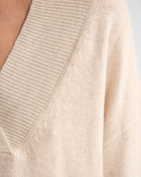 Camille V-Neck Wool Blend Knit WOMENS KNITWEAR