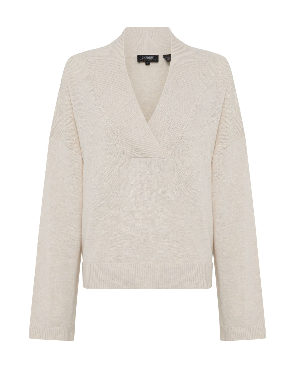 Camille V-Neck Wool Blend Knit WOMENS KNITWEAR