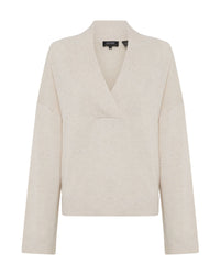 Camille V-Neck Wool Blend Knit WOMENS KNITWEAR