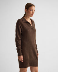 Kennedy Wool Blend Polo Dress WOMENS KNITWEAR