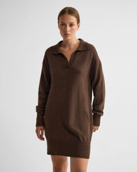 Kennedy Wool Blend Polo Dress WOMENS KNITWEAR