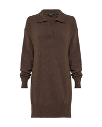 Kennedy Wool Blend Polo Dress WOMENS KNITWEAR