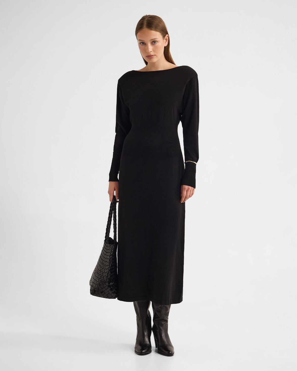 Greta Knitted Balloon Sleeve Dress WOMENS DRESSES