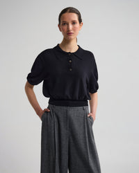 Rose Polo Knitted Top WOMENS KNITWEAR