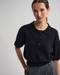 Rose Polo Knitted Top WOMENS KNITWEAR