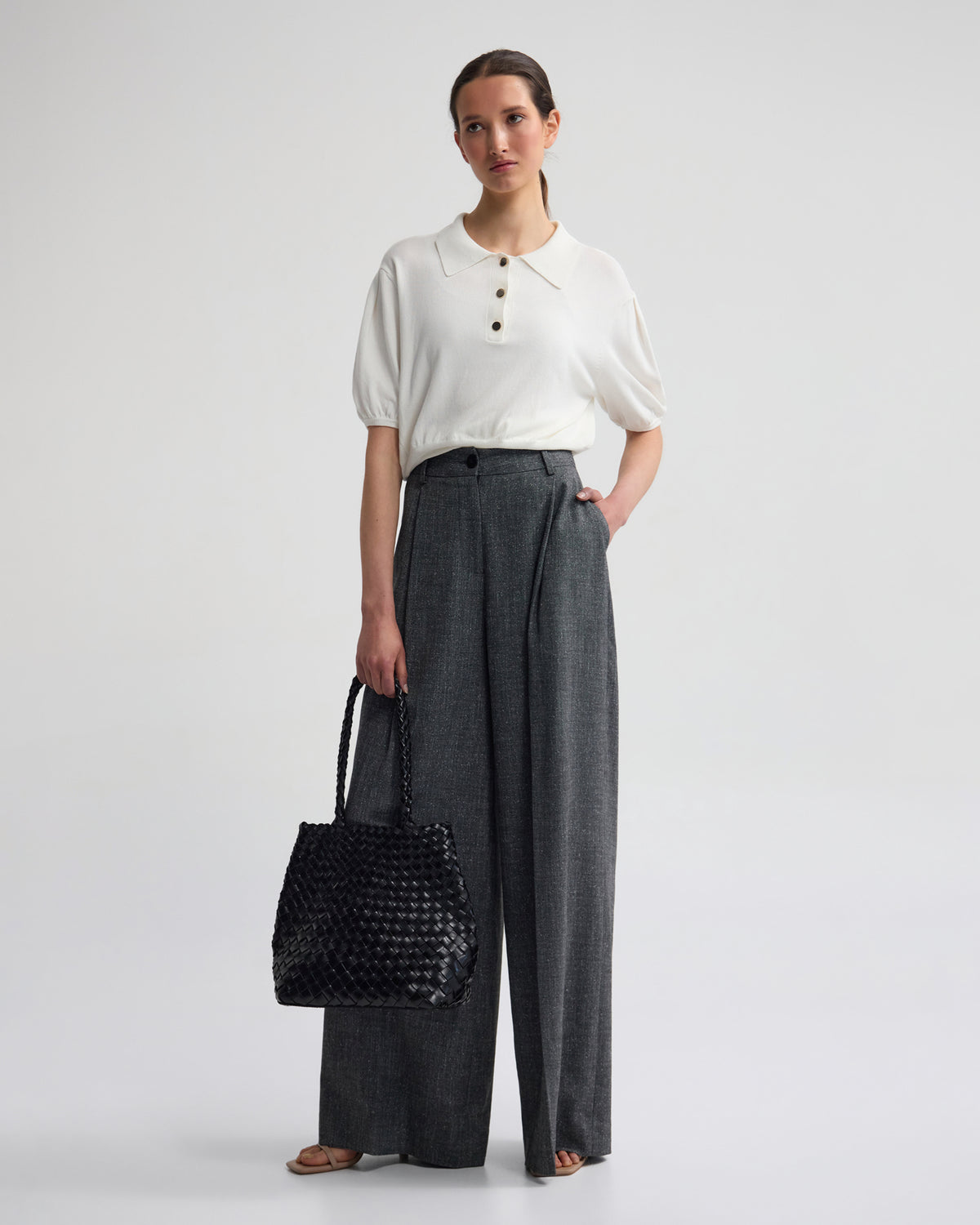 Rose Polo Knitted Top WOMENS KNITWEAR
