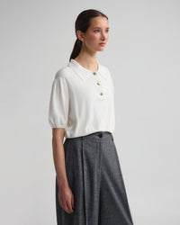 Rose Polo Knitted Top WOMENS KNITWEAR