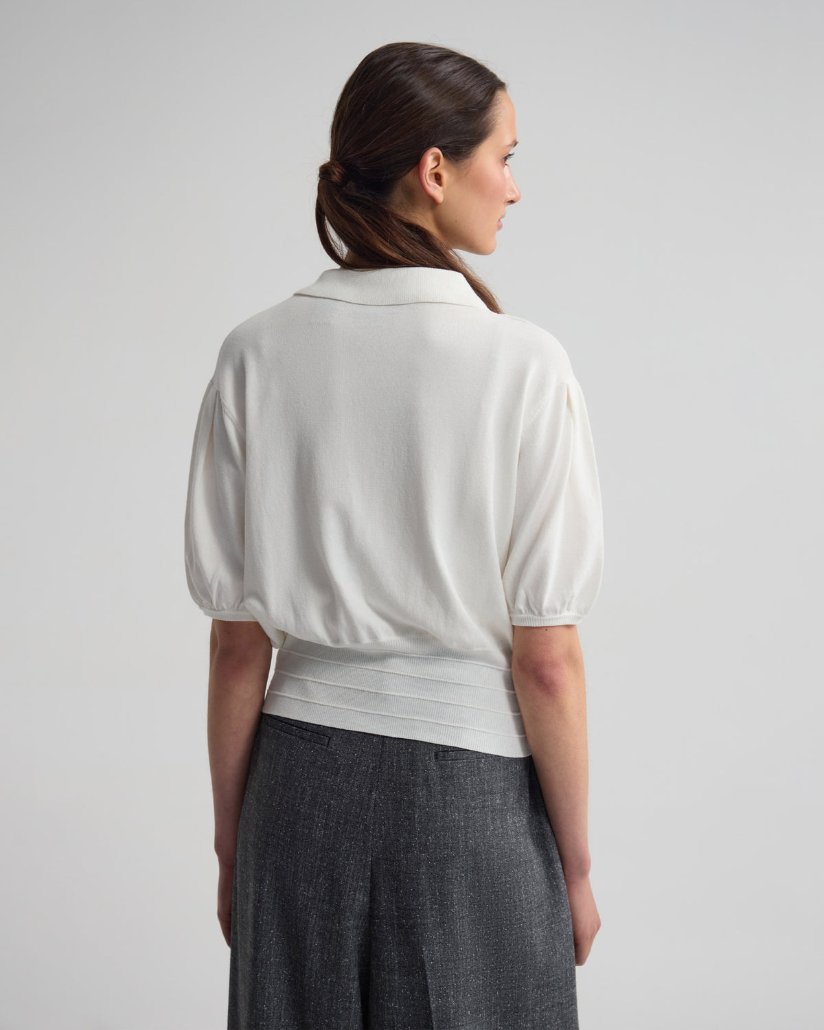 Rose Polo Knitted Top WOMENS KNITWEAR